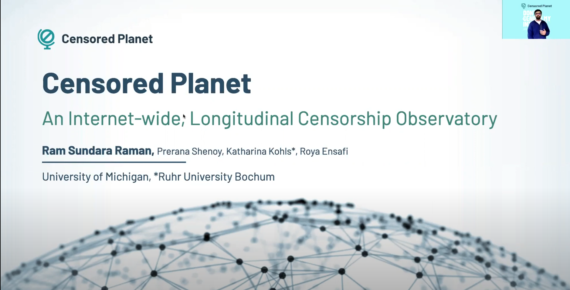 Censored Planet: An Internet-wide, Longitudinal Censorship Observatory